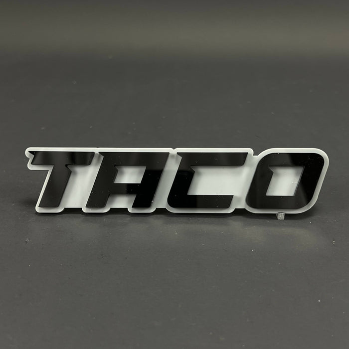 1PC TACO 3D Acrylic Badge - Car Truck Emblem Fender Tailgate Trunk Sticker