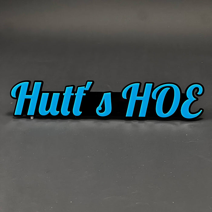 1PC Hutt's HOE 3D Acrylic Badge - Car Truck Emblem Fender Tailgate Trunk Sticker