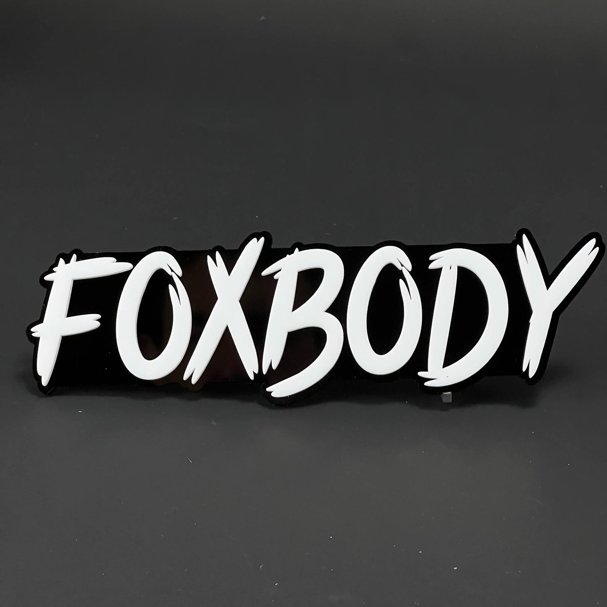 1PC FOXBODY 3D Acrylic Badge - Car Truck Emblem Fender Tailgate Trunk Sticker