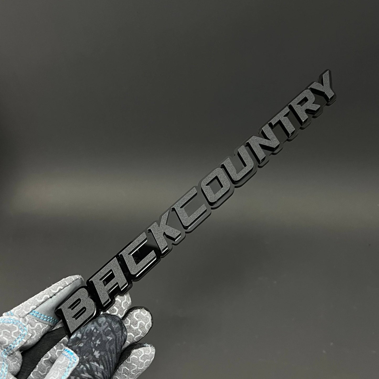 1PC BACKCOUNTRY 3D Acrylic Badge - Car Truck Emblem Fender Sticker