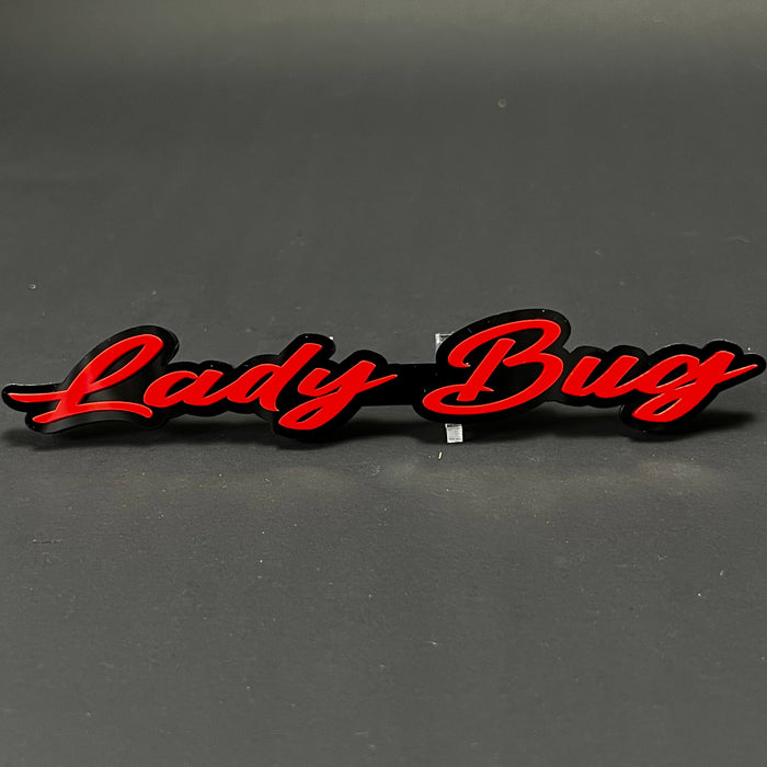 1PC Lady Bug 3D Acrylic Badge - Car Truck Emblem Fender Tailgate Trunk Sticker