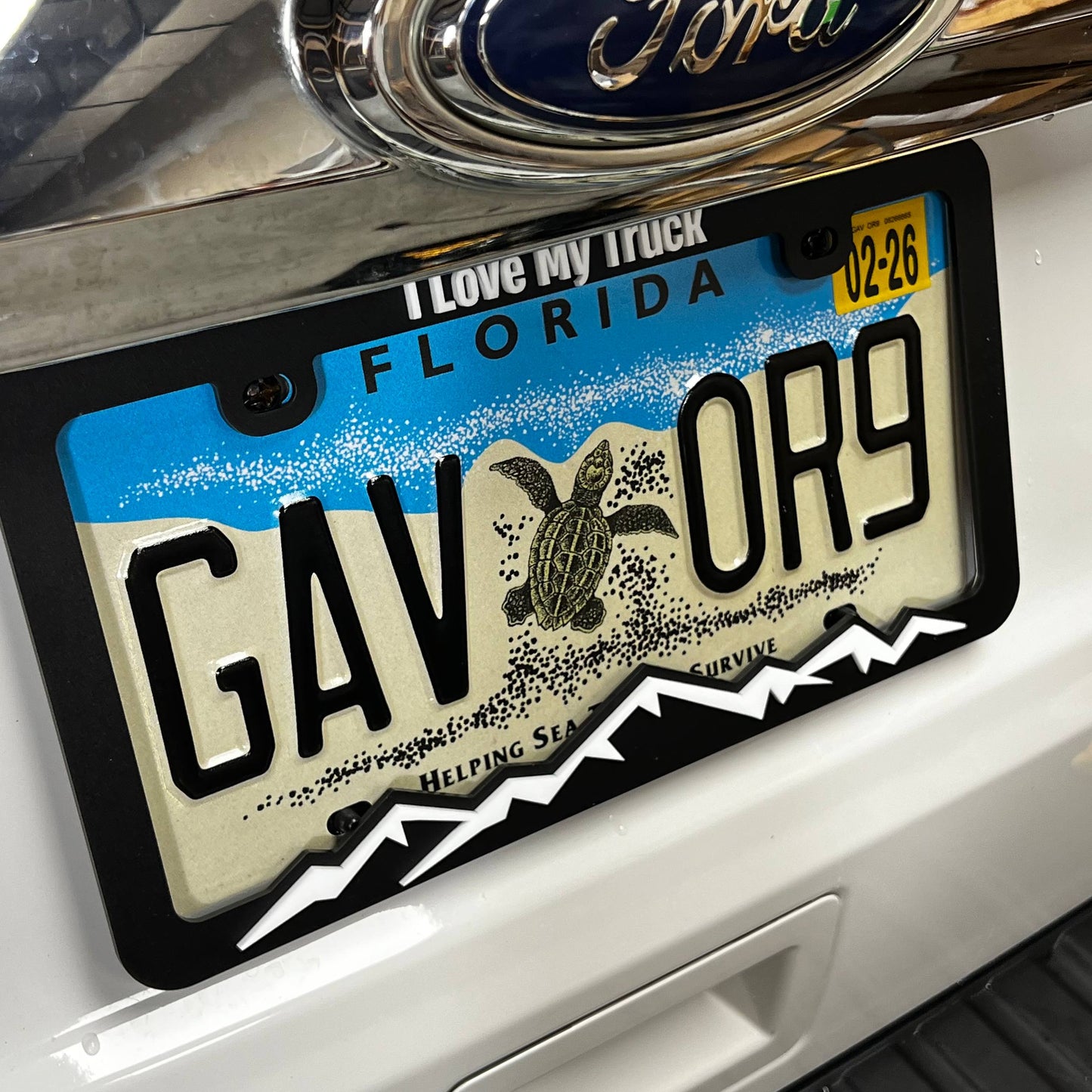 1PC I Love My Truck 3D Acrylic Badge - Car Truck Emblem Fender Sticker