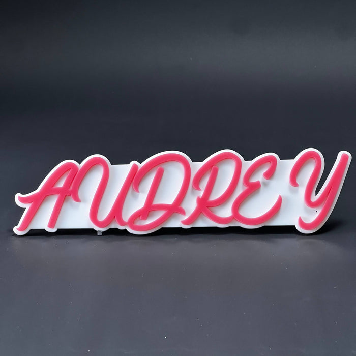 1PC AUDREY 3D Acrylic Badge - Car Truck Emblem Fender Tailgate Trunk Sticker