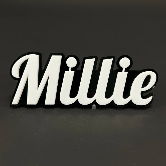 1PC Millie 3D Acrylic Badge - Car Truck Emblem Fender Tailgate Trunk Sticker