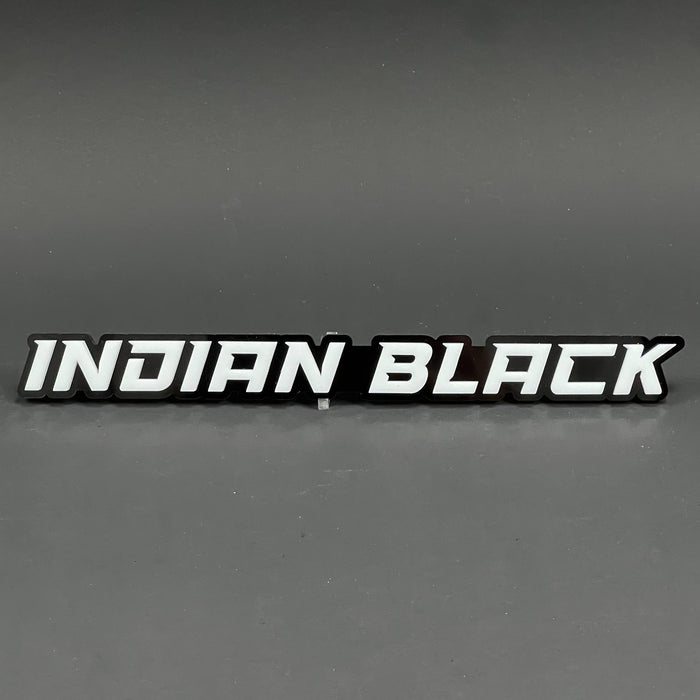 1PC Indian Black 3D Acrylic Badge - Car Truck Emblem Fender Tailgate Trunk Sticker