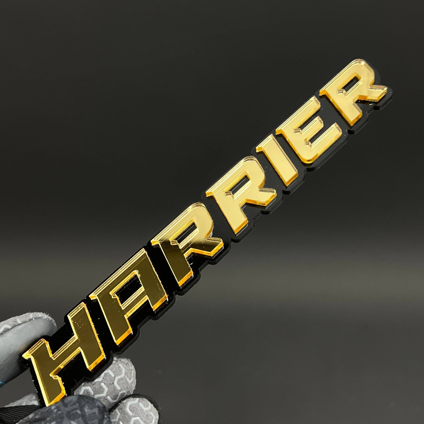 1PC HARRIER 3D Acrylic Badge - Car Truck Emblem Fender Tailgate Trunk Sticker