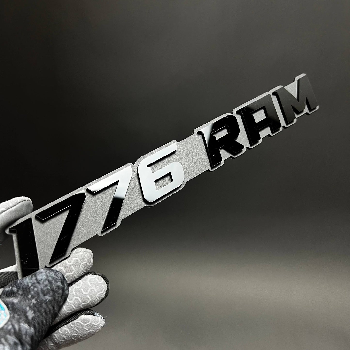 1PC 1776 RAM 3D Acrylic Badge - Car Truck Emblem Fender Tailgate Trunk Sticker