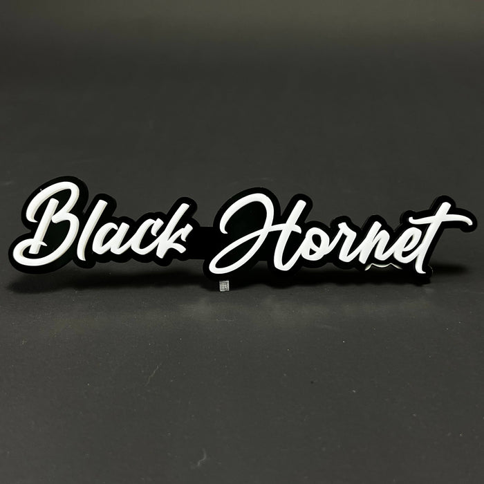 1PC Black Hornet 3D Acrylic Badge - Car Truck Emblem Fender Sticker