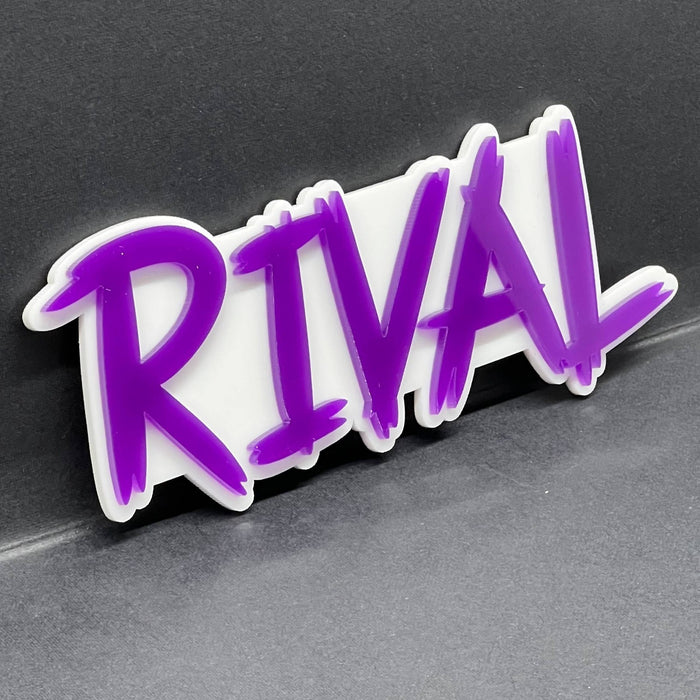 1PCS RIVAL Emblem – Custom 3D Multicolor Badge for Car, Truck & SUV