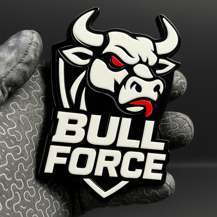 BULL FORCE 3D Emblem Badge – Multicolor Acrylic Custom Car Fender Tailgate Decal