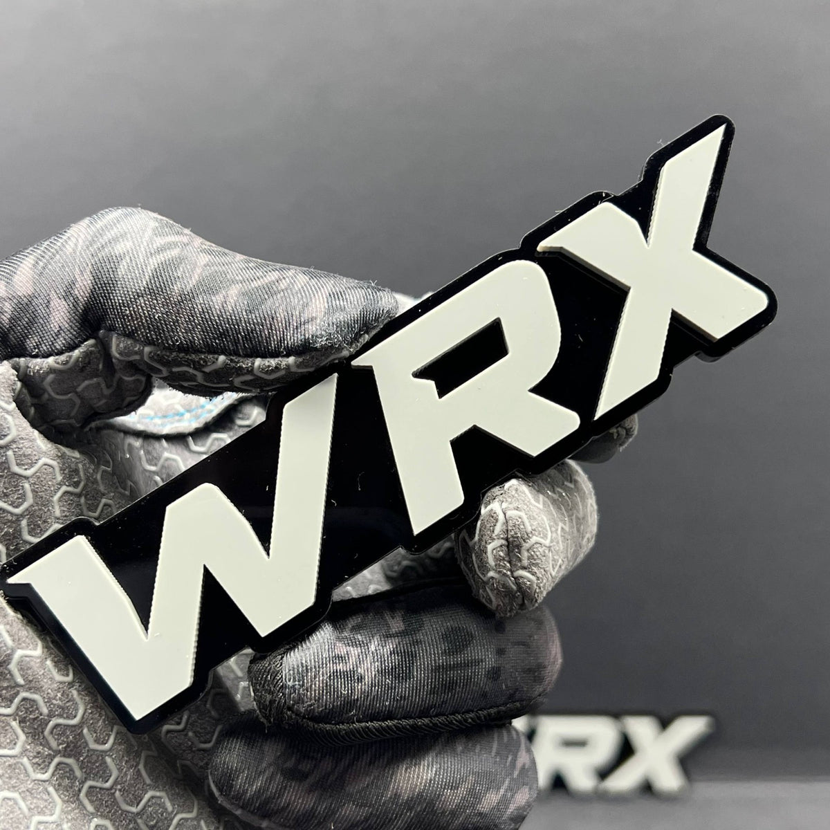 2PCS WRX Emblems – Custom 3D Acrylic Multicolor Fender & Trunk Badges
