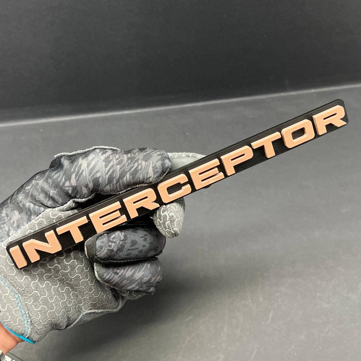 1pc INTERCEPTOR 3D Emblem – Custom Badge for Car, SUV & Truck Fender or Tailgate