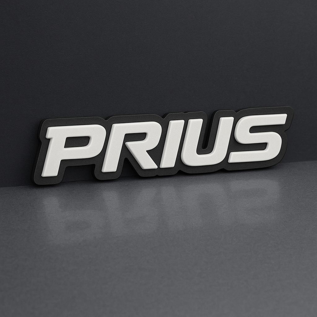 1PC PRIUS Emblem – 3D Multicolor Acrylic Car Badge Decal for Fender & Tailgate