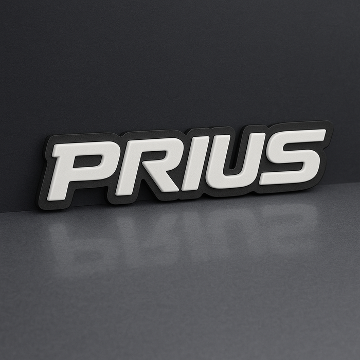 1PC PRIUS Emblem – 3D Multicolor Acrylic Car Badge Decal for Fender & Tailgate