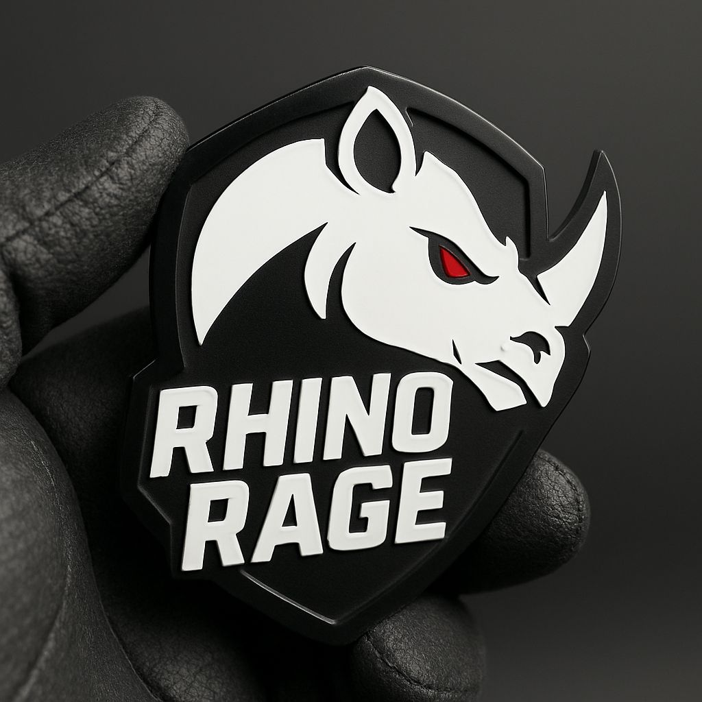 RHINO Emblem – 1PC 3D Acrylic Multicolor Fender & Rear Tailgate Badge
