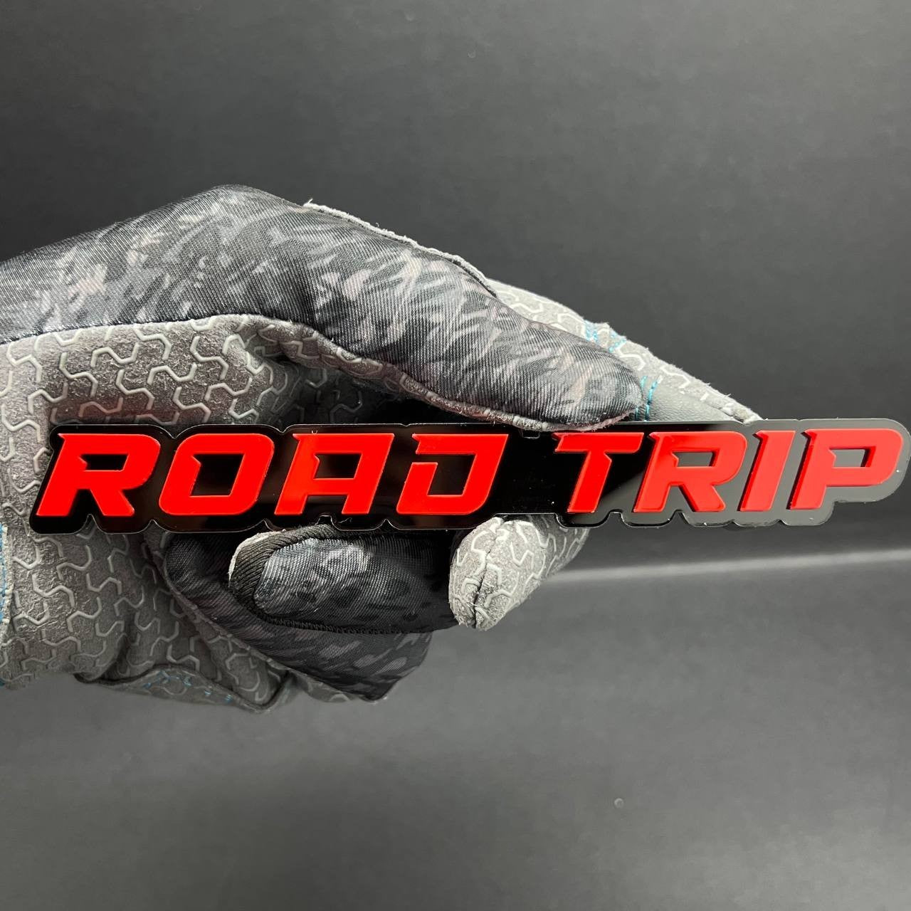 1PC ROAD TRIP Emblem – 3D Multicolor Acrylic Car Badge Decal for Fender Tailgate