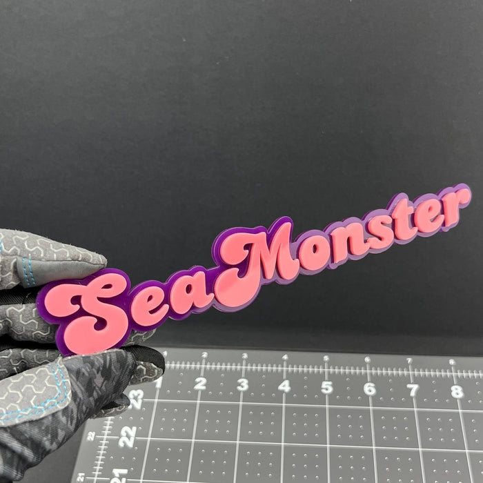 1PC SeaMonster Emblem – 3D Acrylic Tailgate Badge Decal for Car, Truck, SUV