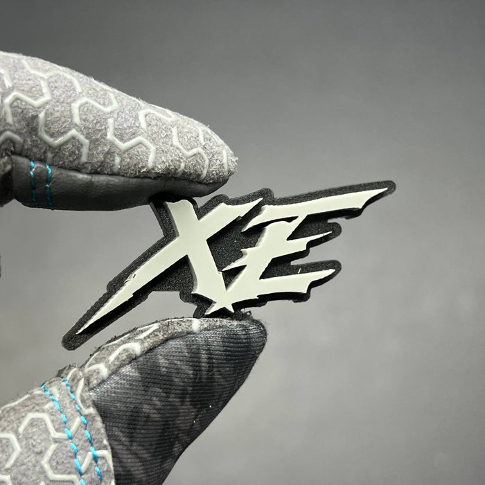 1pc XE Multicolor 3D Car Emblem – Durable Acrylic Fender & Trunk Decal