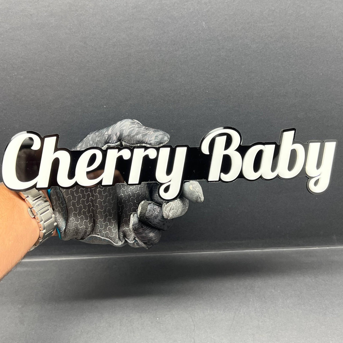 1PC CHERRY BABY Emblem – Custom 3D Multicolor Acrylic Fender & Trunk Badge