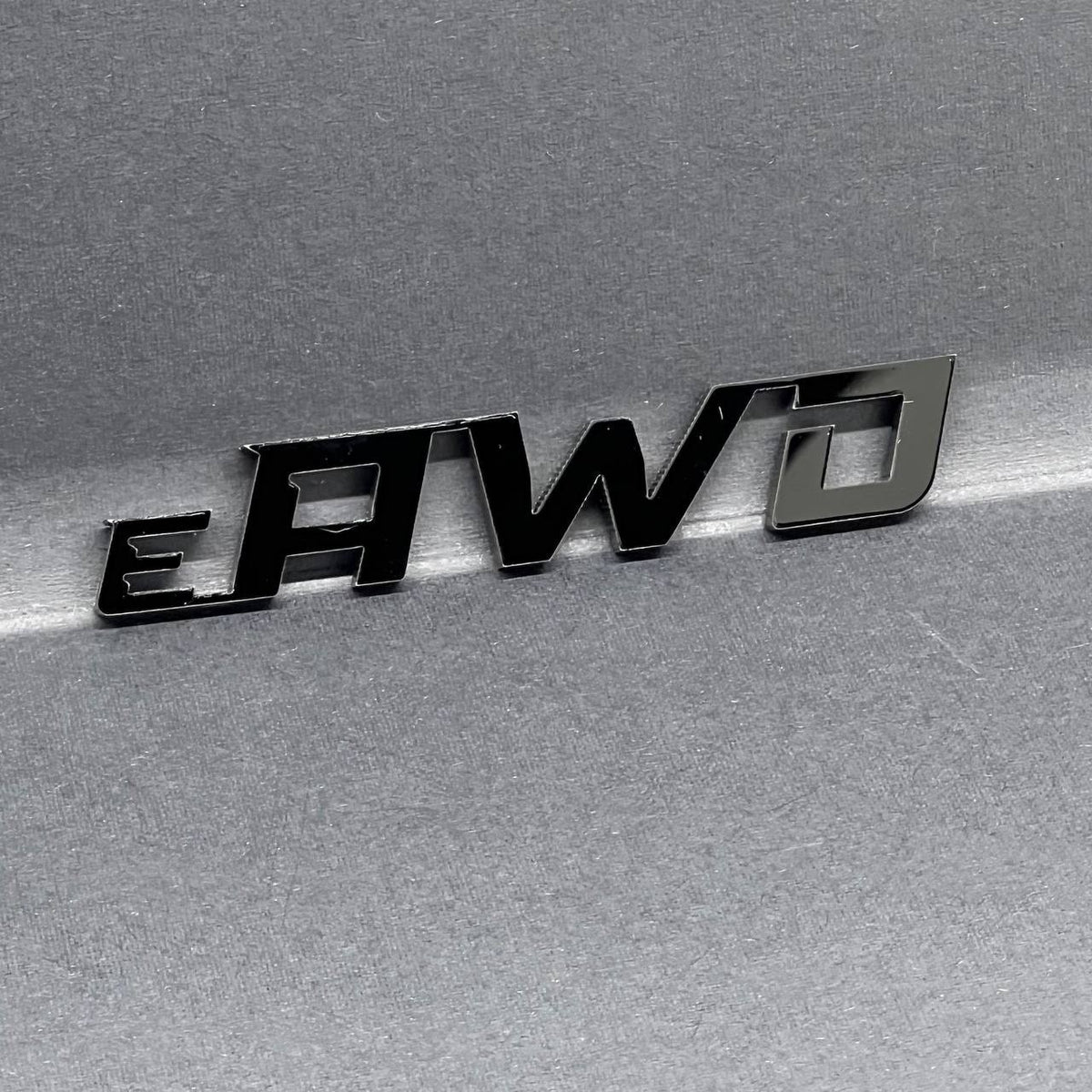 1pc e_AWD Rear Bumper Badge Emblem Logo