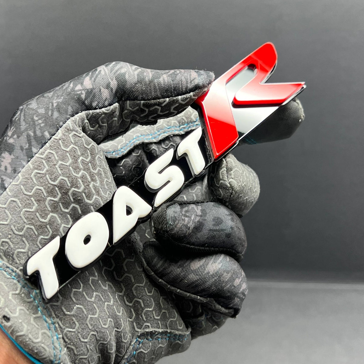 TOAST R 3D Emblem – Custom Multicolor Acrylic Car Exterior Badge (1PC)