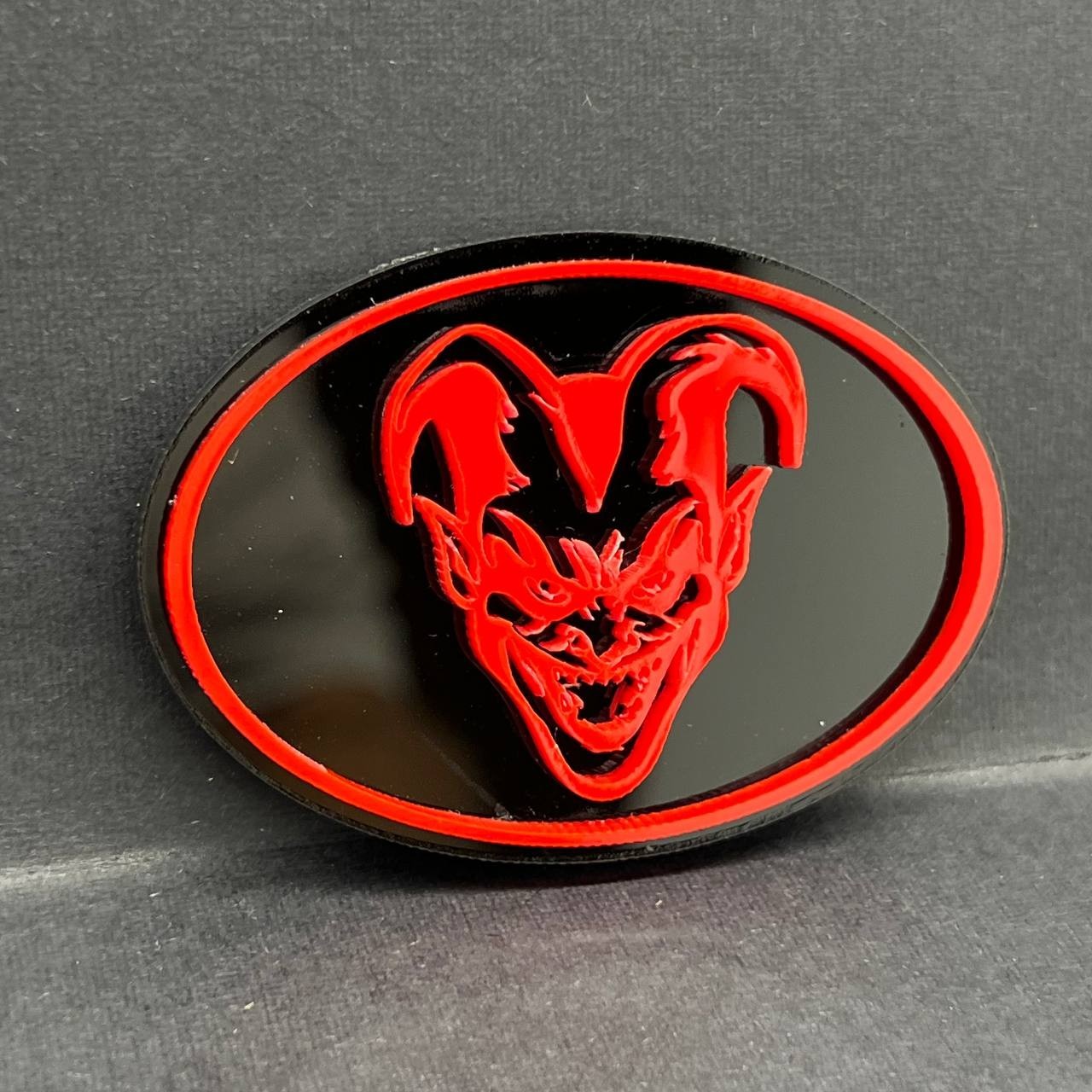 1pc Joker Logo Emblem Badge Acrylic Multicolor Car Fender Trunk Tailgate Decal