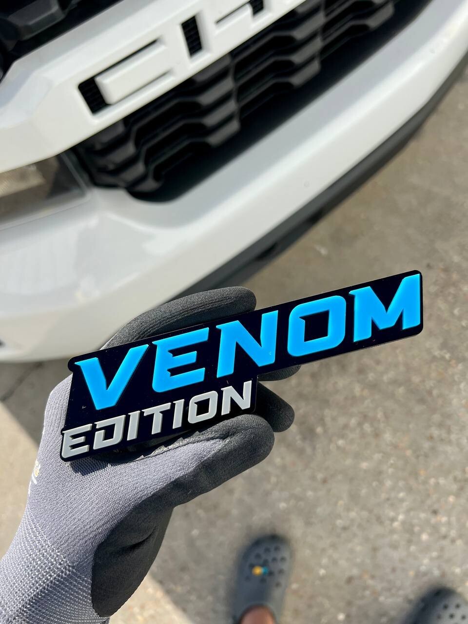 1pcs Venom Edition Emblem Car Badges Badass 3D Sticker Decal Multicolor