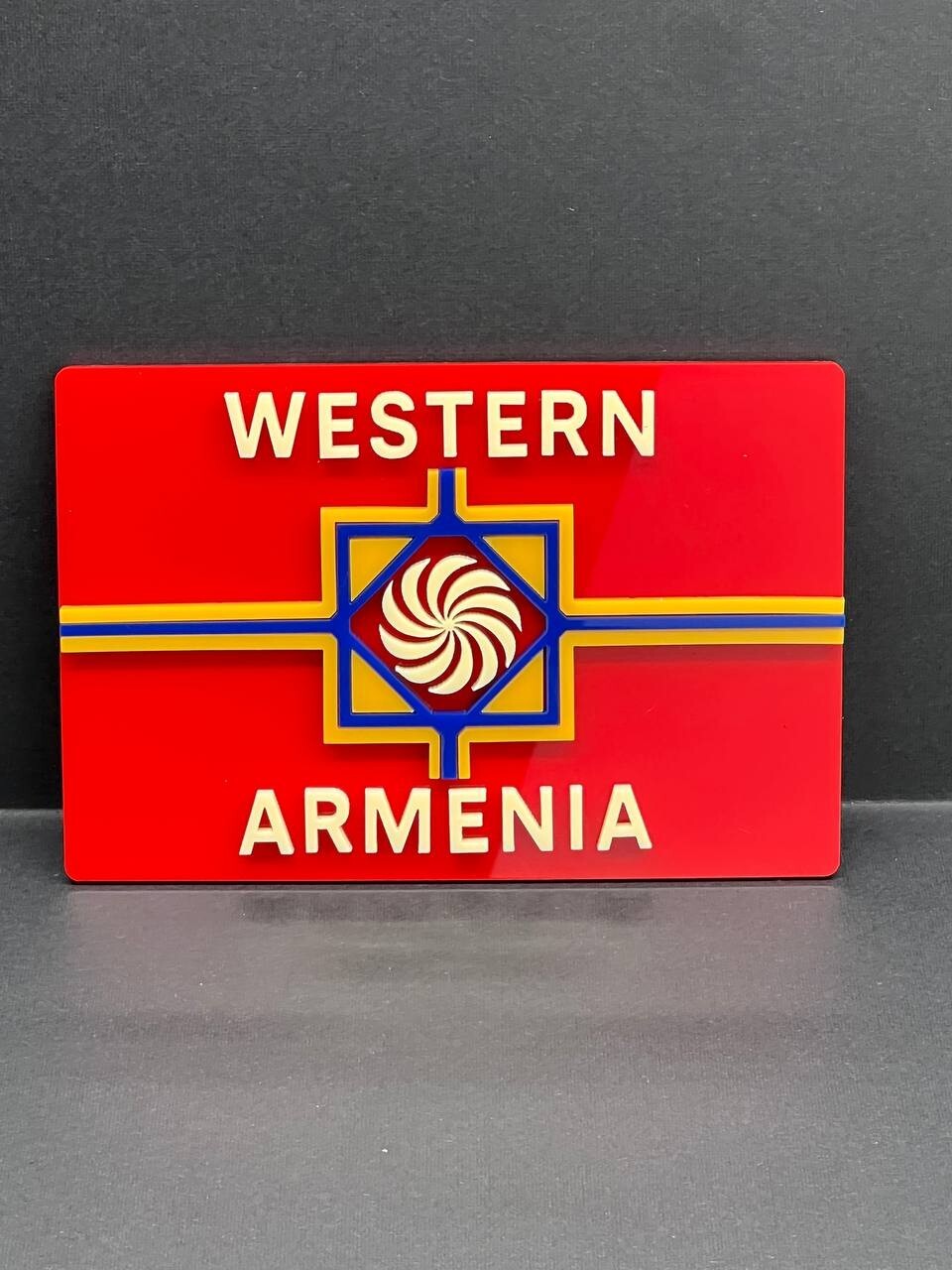 1pcs Western Armenia 3D Acrylic Car Emblem – Rear Badge for Vehicle