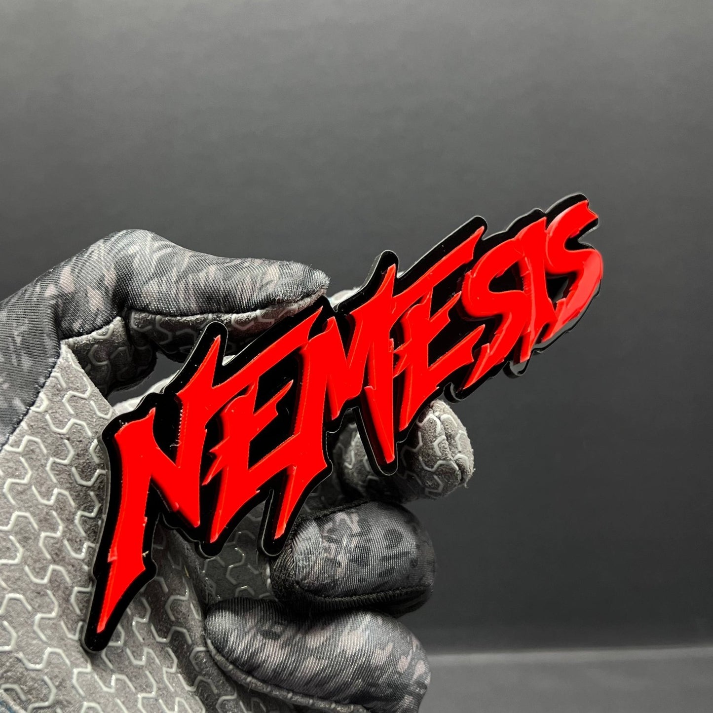 1PC NEMESIS Emblem – Custom Multicolor 3D Acrylic Car & Truck Badge