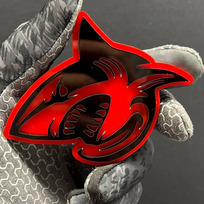 2PCS Shark Emblem Badges – 3D Aggressive Racing Style Car & Truck Fender Decals