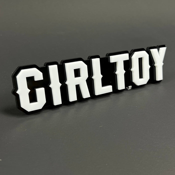 1PCS GIRLTOY Emblem Badge – 3D Acrylic Car Truck Fender Tailgate Trunk Decal