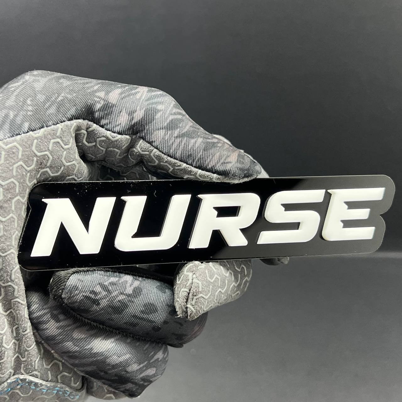 1PC NURSE Emblem – Acrylic Tailgate or Fender Badge for Car, SUV, Truck