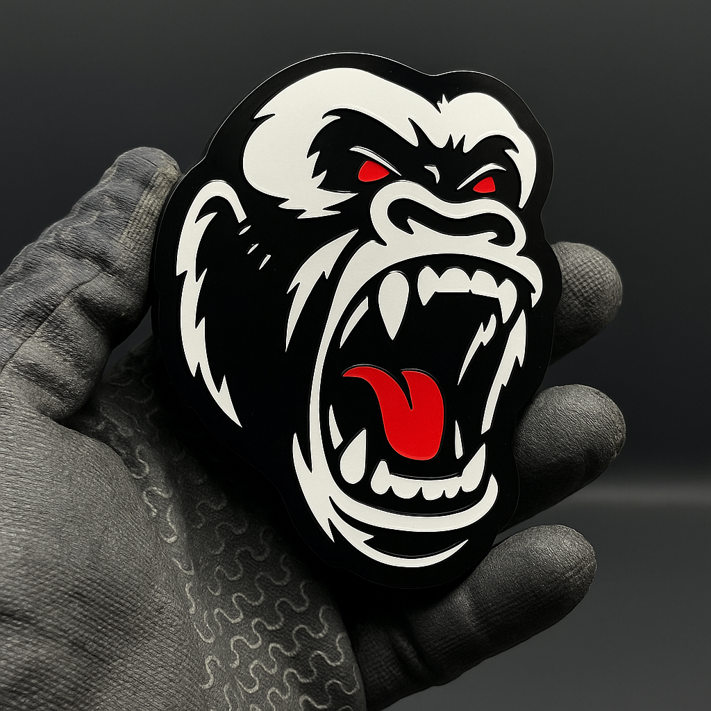 GORILLA – 3D Acrylic Exterior Badge for Fender, Trunk or Door (1pcs)