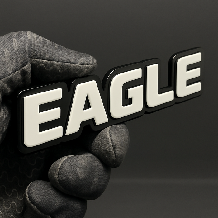 1PC EAGLE Emblem – 3D Acrylic Fender or Tailgate Badge for Car