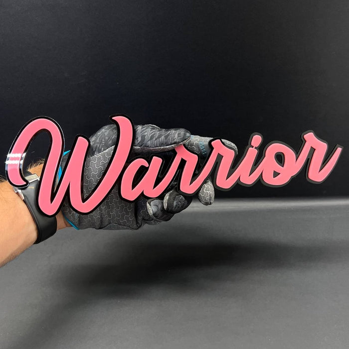 1pcs Warrior 3D Emblem – Custom Fender or Tailgate Badge for Car, SUV, or Truck