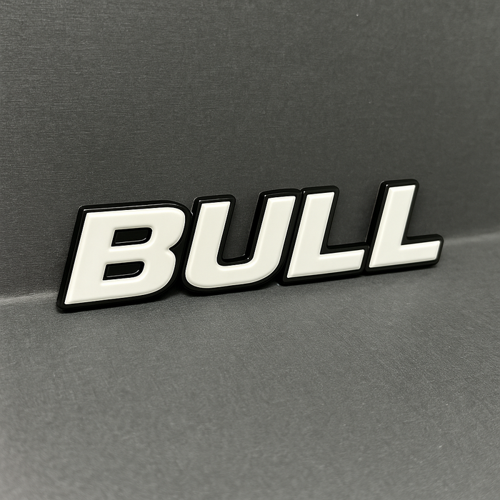 1PC BULL Emblem – Custom Acrylic Fender or Tailgate Badge
