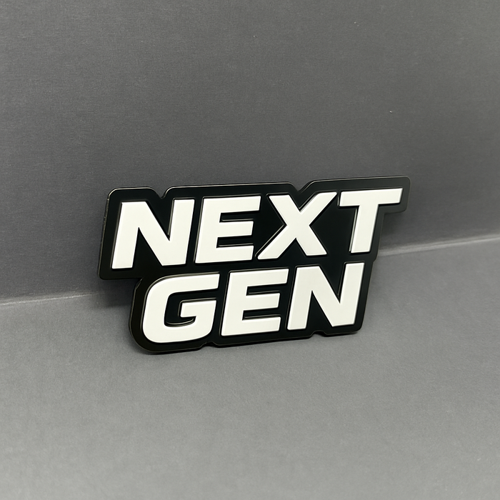 NEXT GEN 3D Emblem – Multicolor Acrylic Car Badge Decal (1PC)