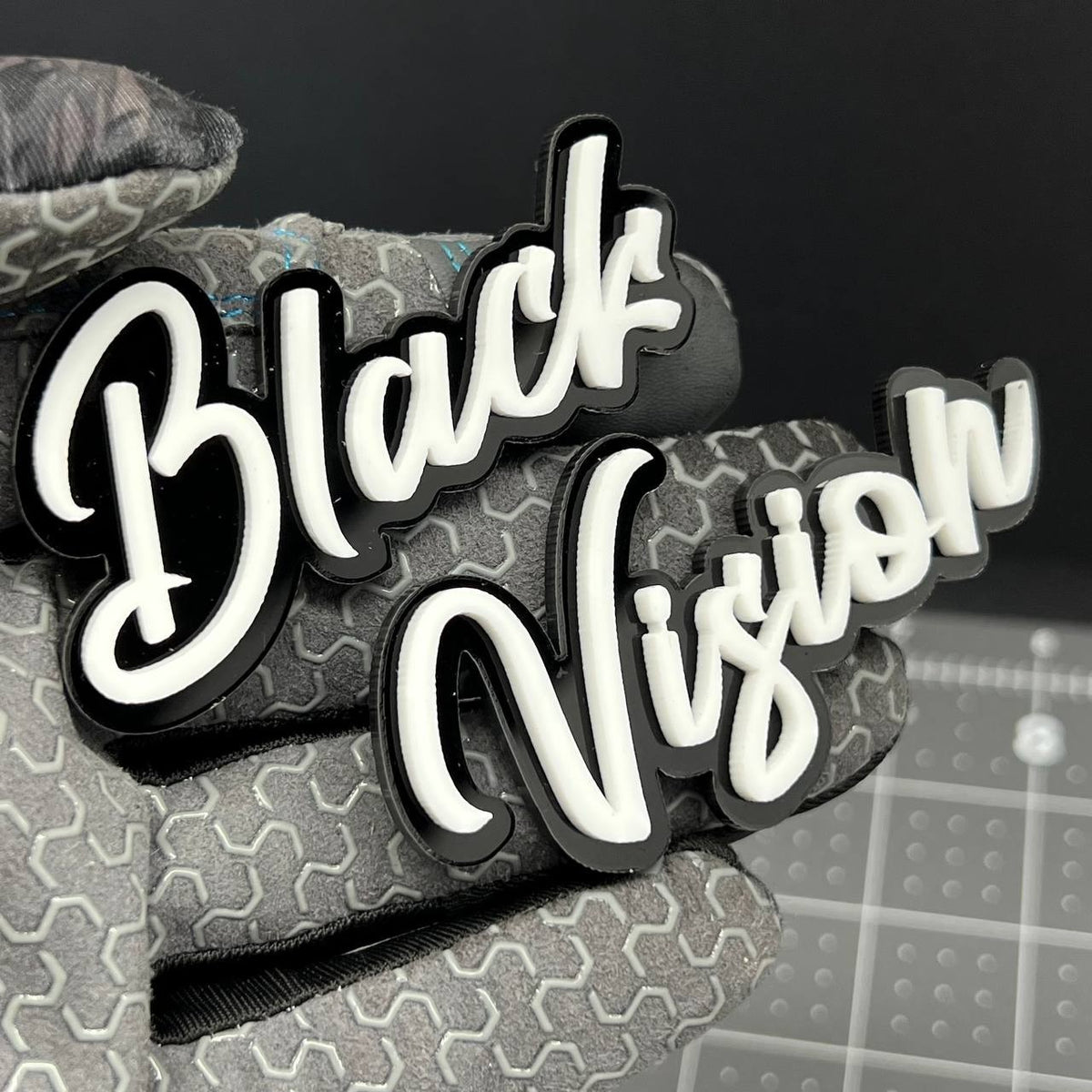 1PC Black Vision 3D Multicolor Acrylic Emblem Badge for Car SUV or Truck
