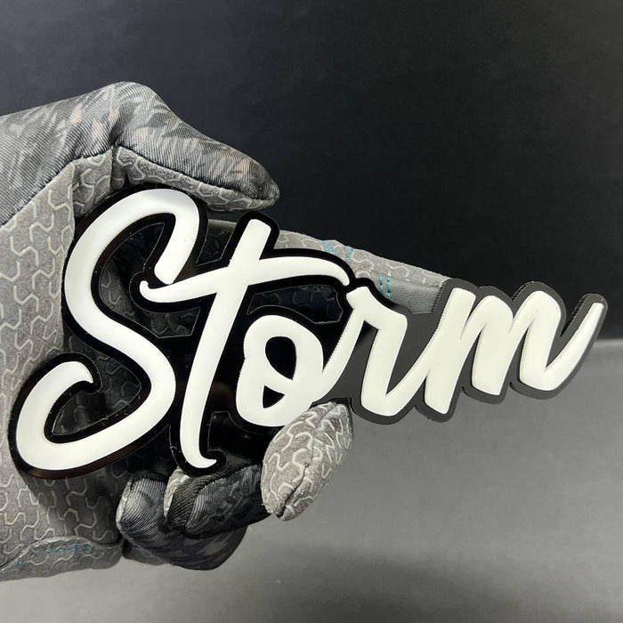 1pcs STORM 3D Emblem Custom Fender or Tailgate Badge for Car, SUV, or Truck
