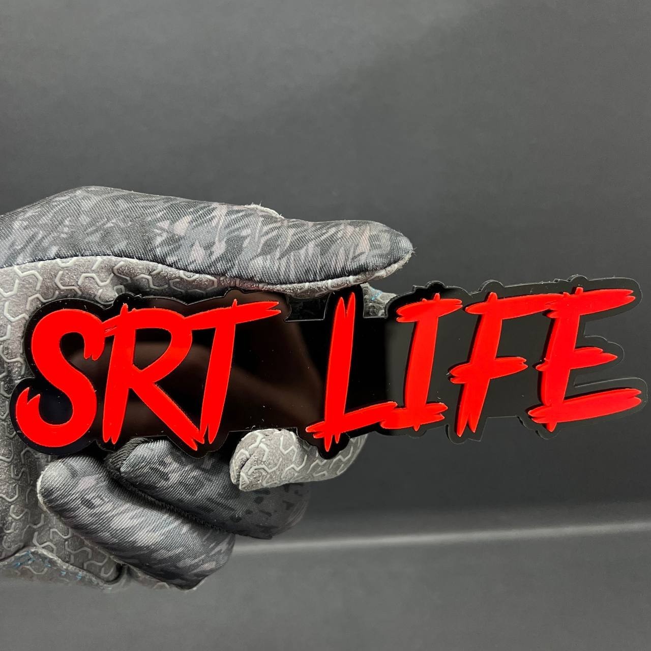SRT LIFE Multicolor Emblems – SRT Side Fender Badges (Set of 2) for SRT Emblem