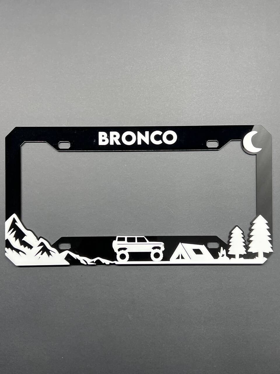BRONCO Custom LICENSE PLATE FRAME COLOR CHOICE