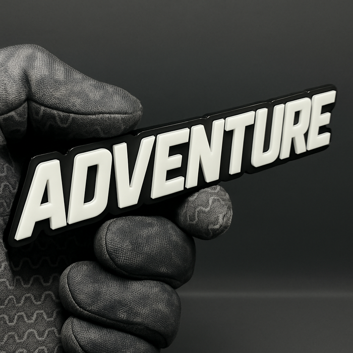 1pc ADVENTURE Emblem Badge – Custom Acrylic Multicolor Car Fender Tailgate Decal