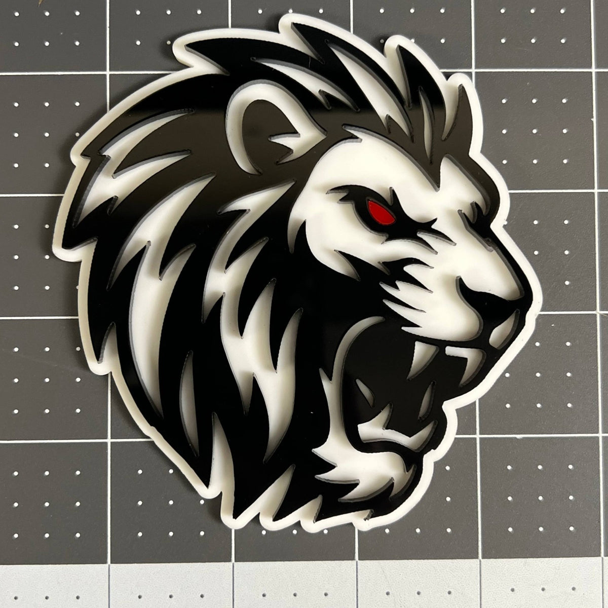 1PCS LION 3D Emblem Custom Badge Sticker for Car SUV TRUCK