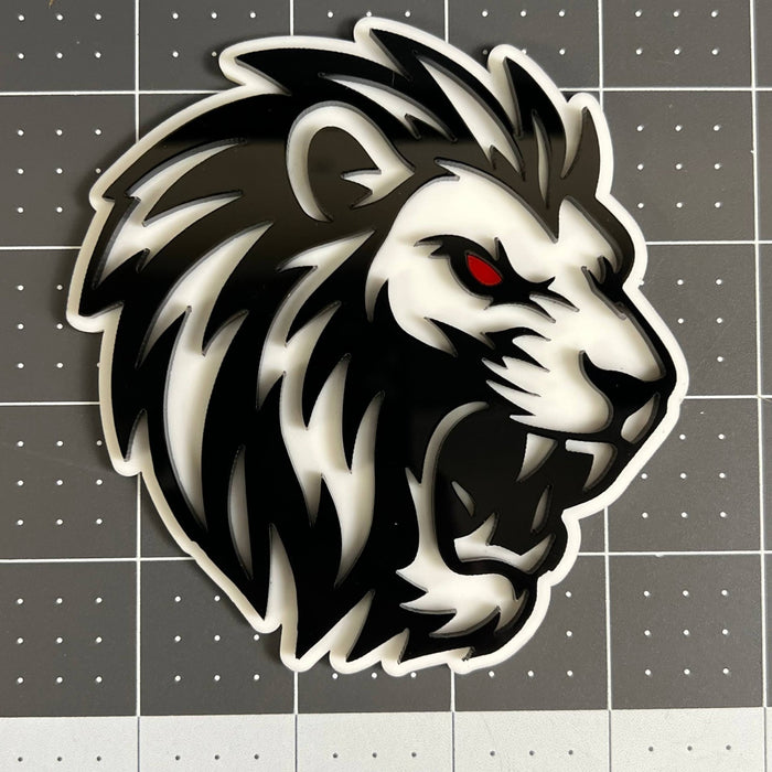 1PCS LION 3D Emblem Custom Badge Sticker for Car SUV TRUCK