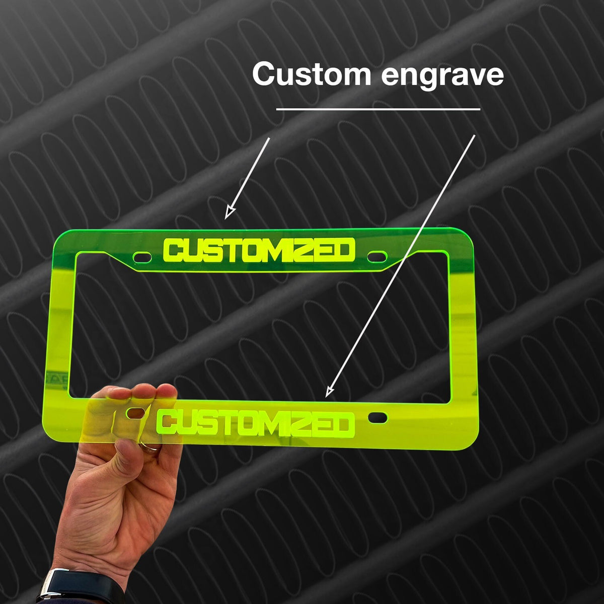 CUSTOM PERSONALIZED License Plate Frame MULTI COLOR