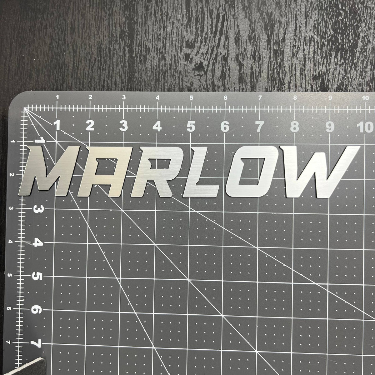 1PC MARLOW Emblem – 3D Multicolor Acrylic Car Badge Decal Sticker