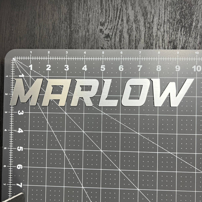 1PC MARLOW Emblem – 3D Multicolor Acrylic Car Badge Decal Sticker