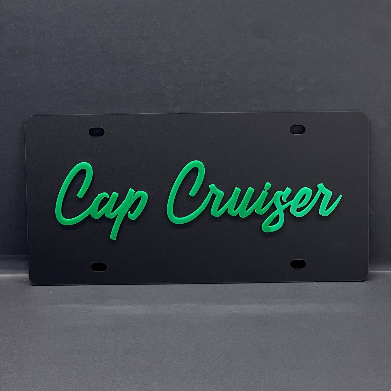 Black License plate Car Tag Personalized Acrylic 12x6 License Plate car truck