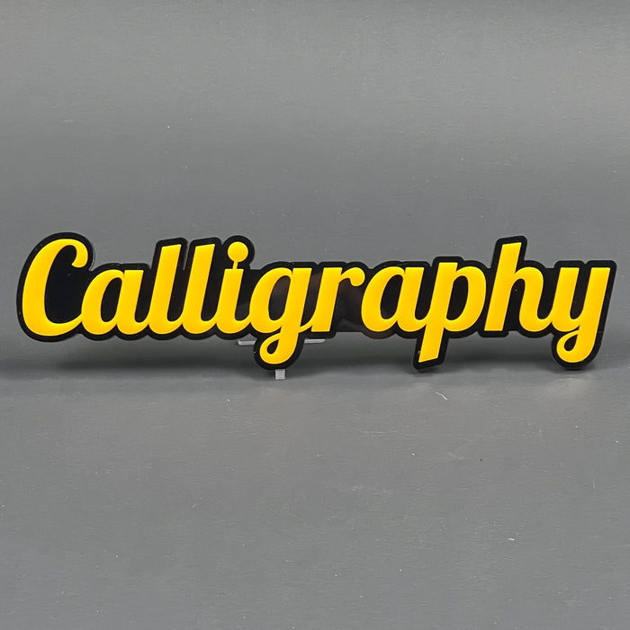 1PCS CALLIGRAPHY Emblem Badge – 3D Acrylic Car Truck Fender Tailgate Trunk Decal