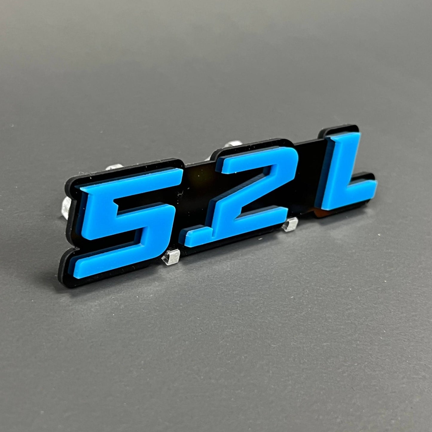 1PCS 5.2L Badge – 3D Acrylic Car Truck Fender Tailgate Emblem Decal